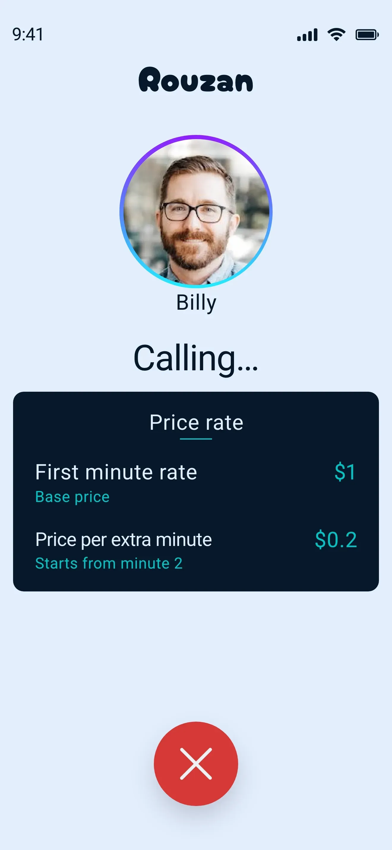 Traveler calling tour guide